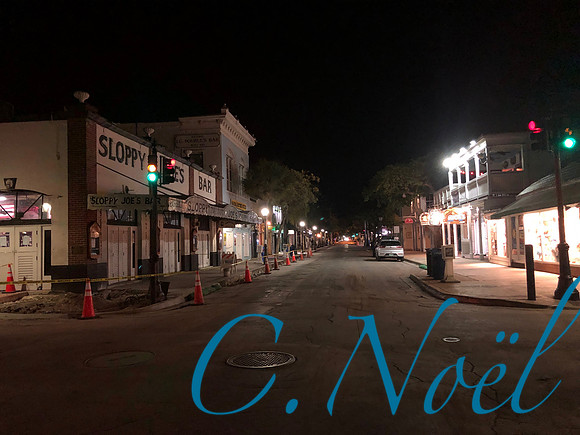 Duval street under construction