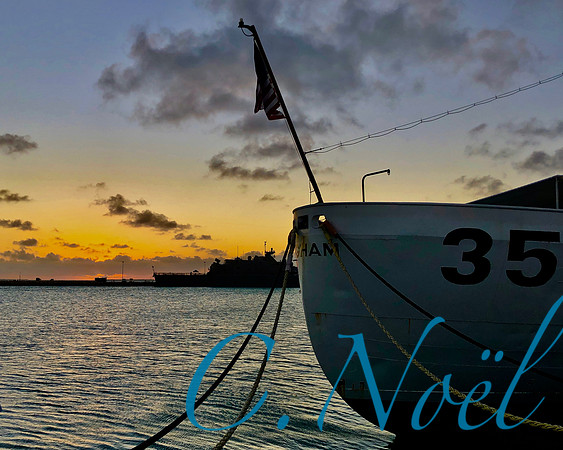 Key West Coast Guard  Ship at Sunset